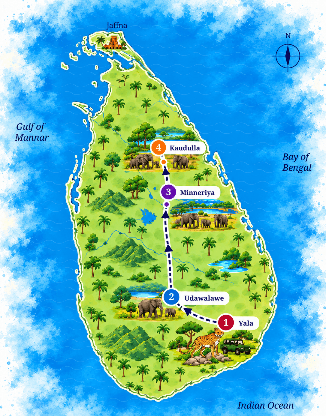 Sri Lanka's Wild Side, Mapped
