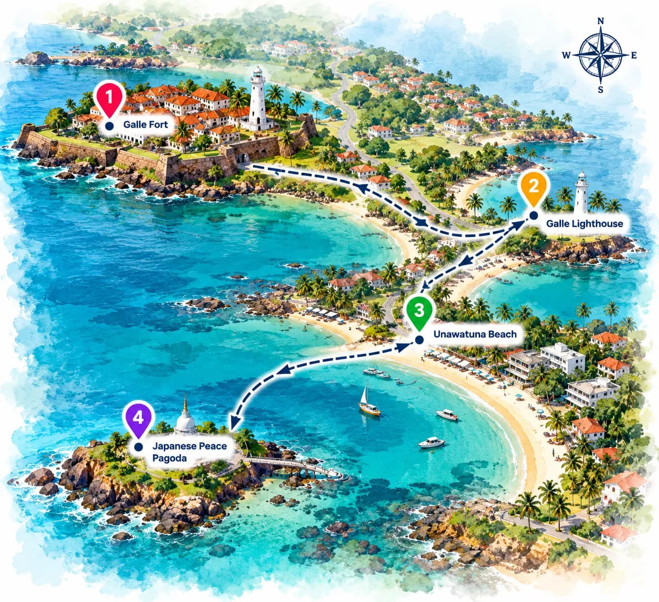 Southern Coast: Forts and Golden Shores